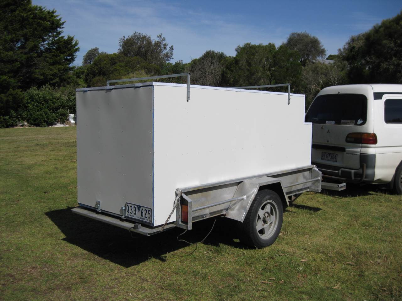 Windsurfer enclosed box for 8'x4' trailer.
