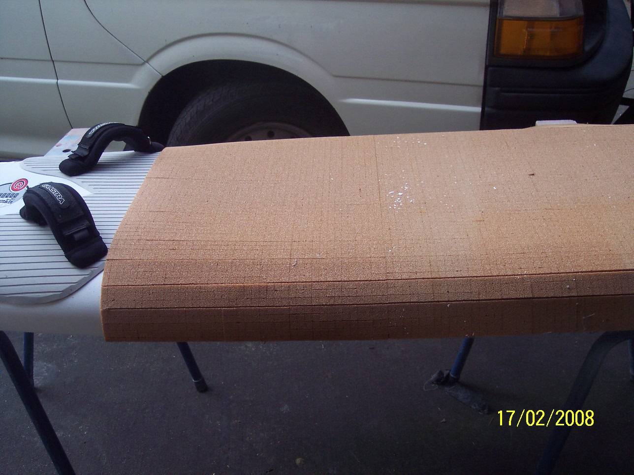contured divinacell on fiberglass backing