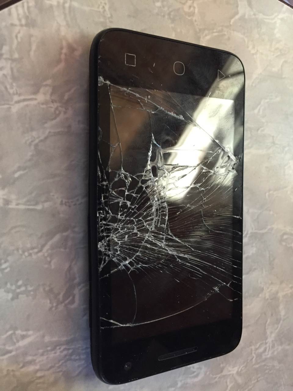 Phone after crash