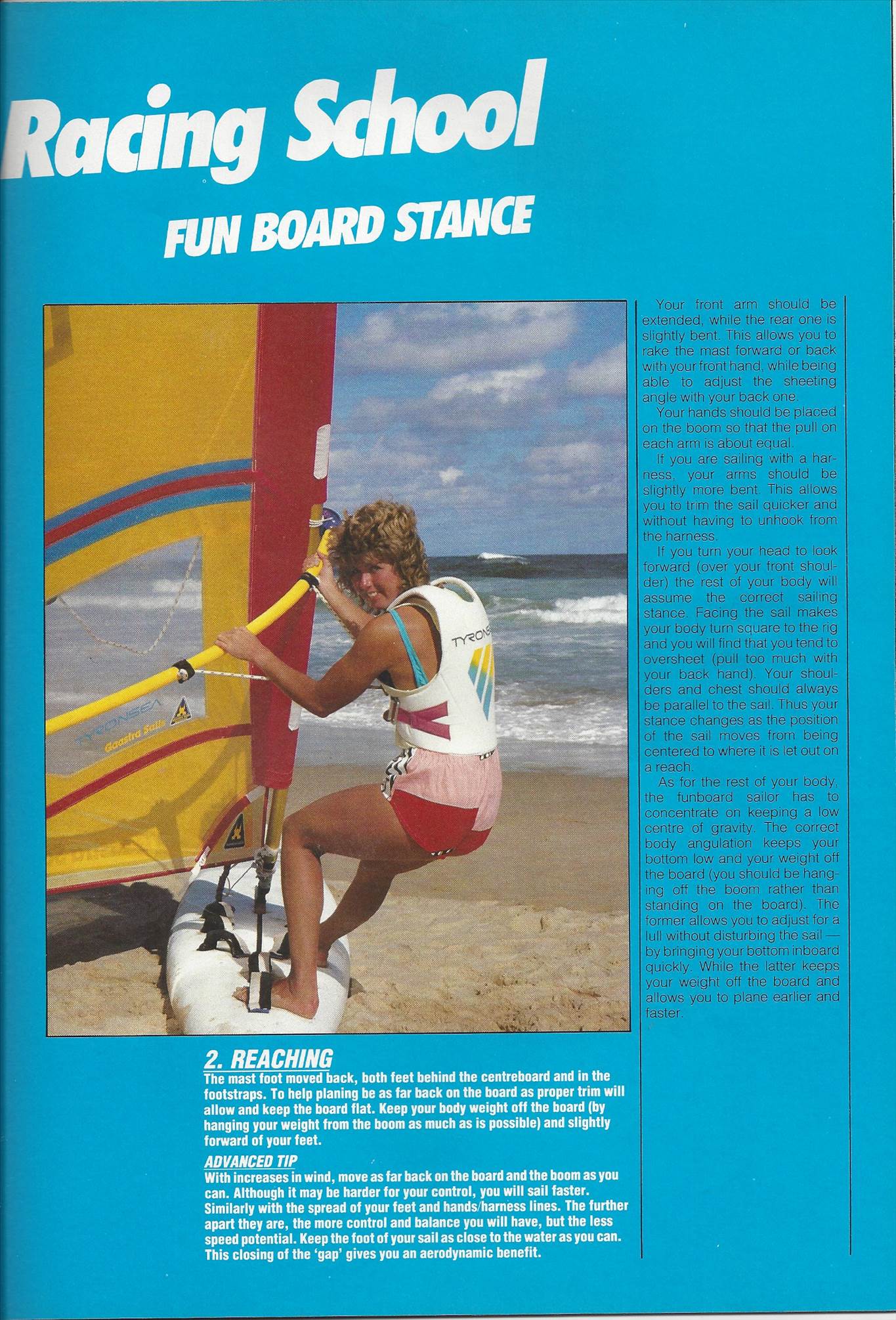 Scan Windsurfer Eva Stub p2 Funboard stance