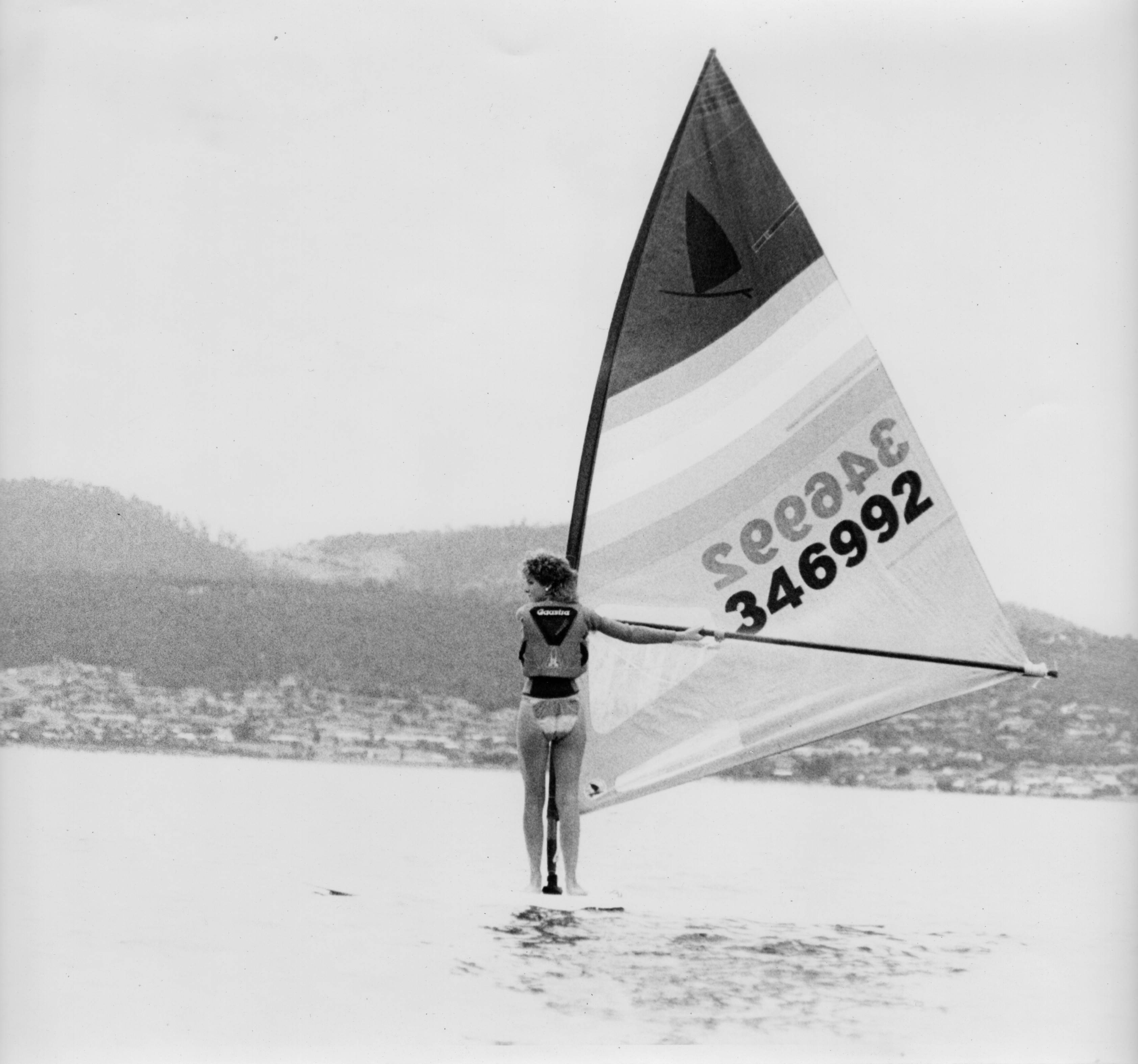 Girl on Windsurfer