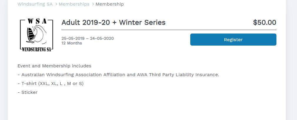 WSA MEMBERSHIPS