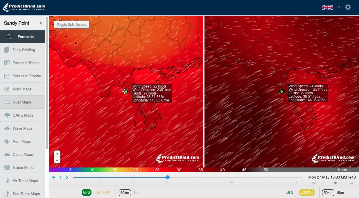 Sandy Pointy Forecasts Monday 27-05-19