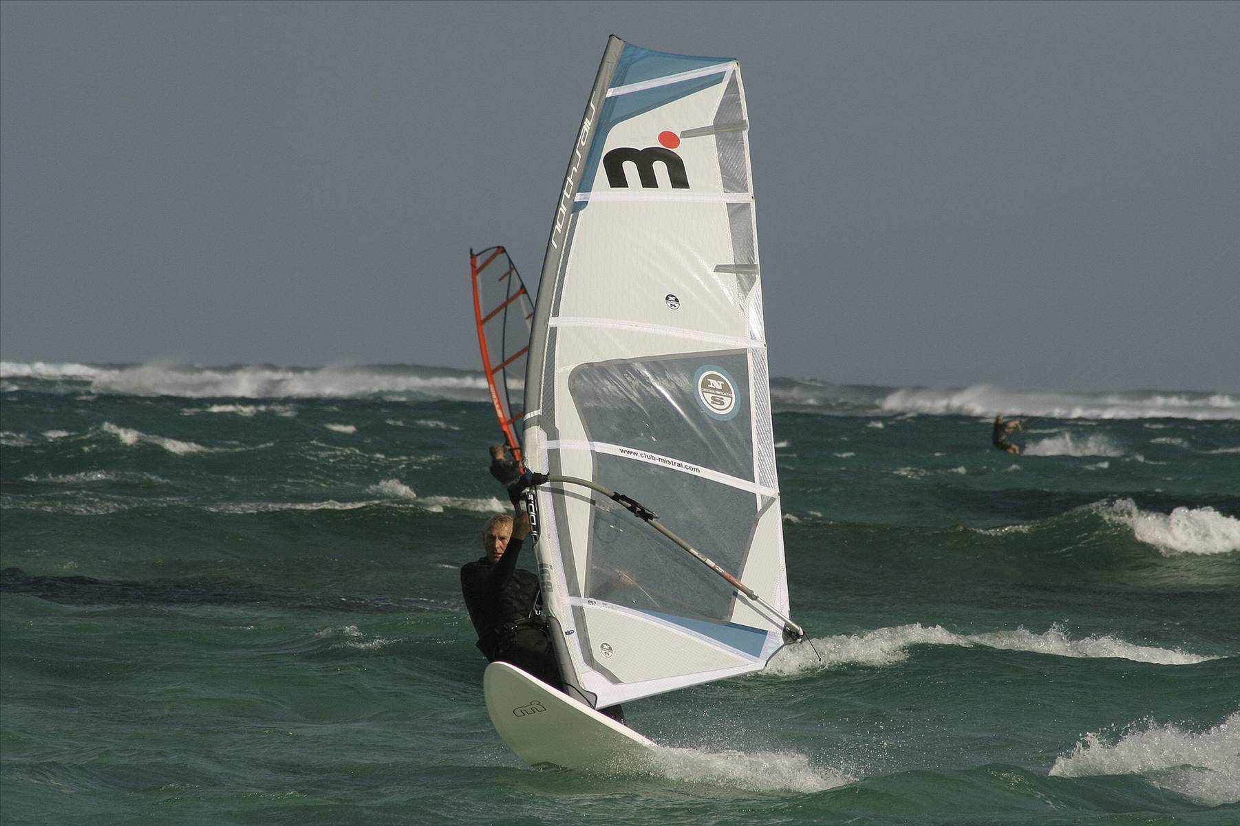 Bob Windsurfing in Mauritius