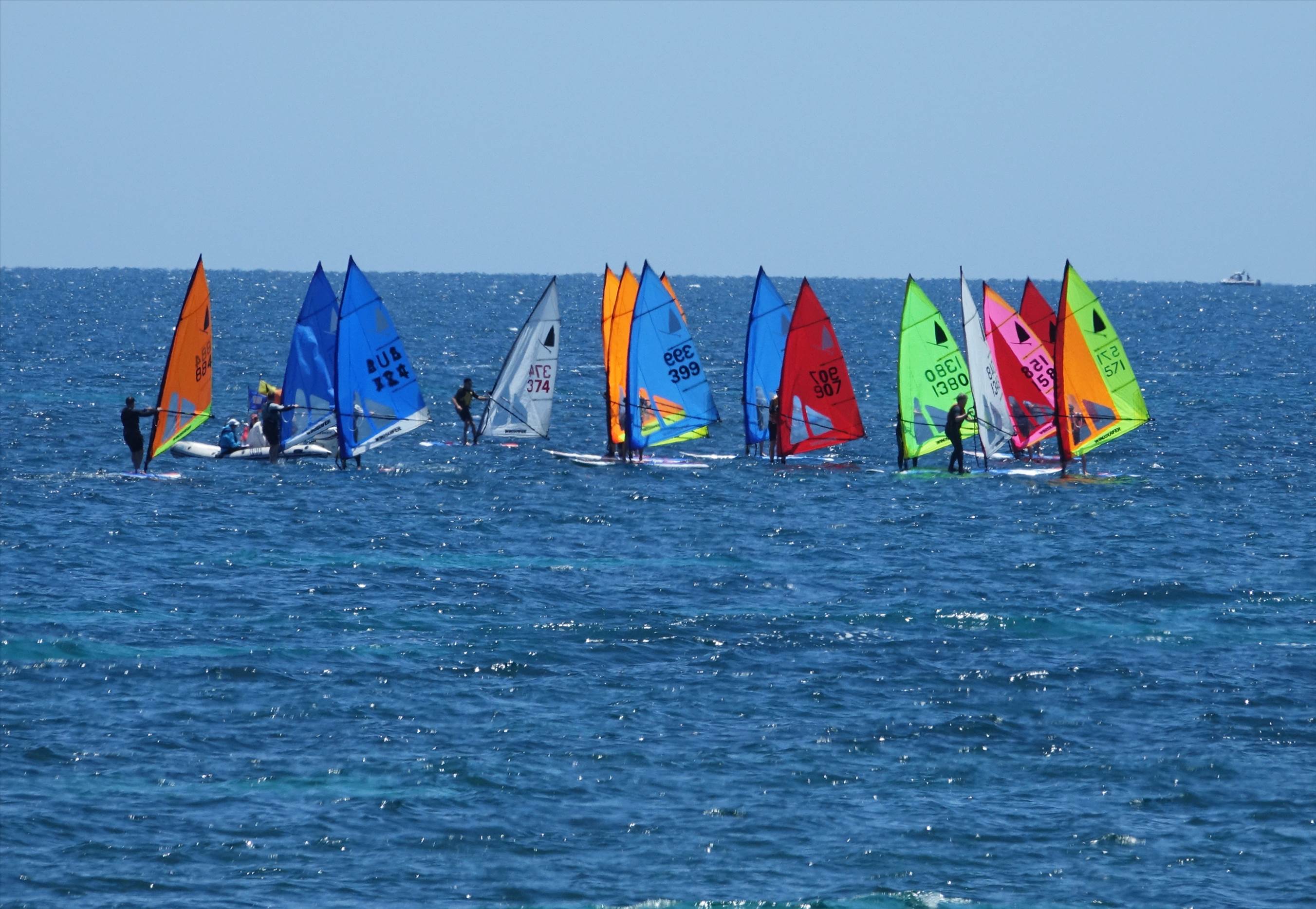 Windsurfer club race at BSYC