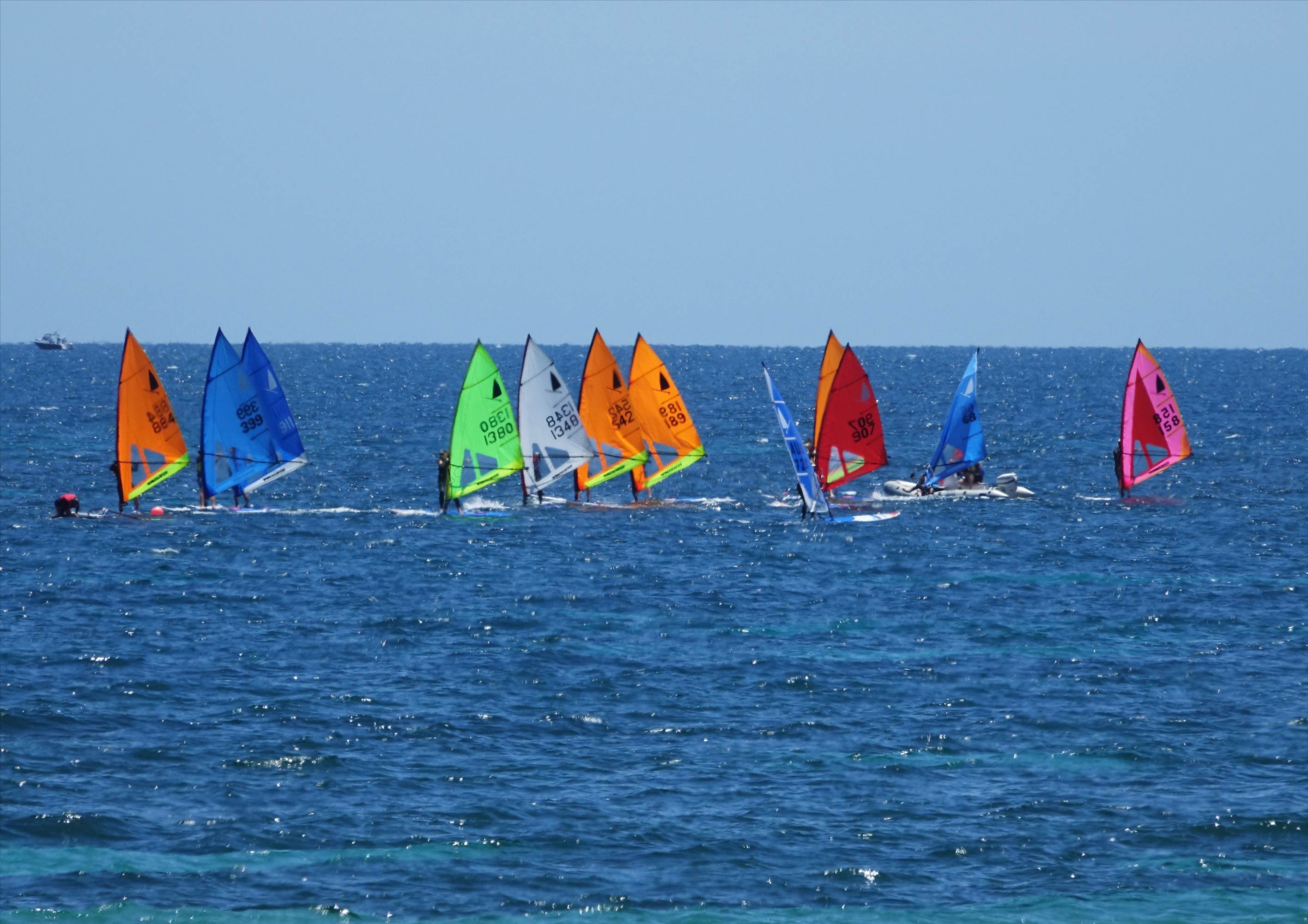 Windsurfer club race at BSYC