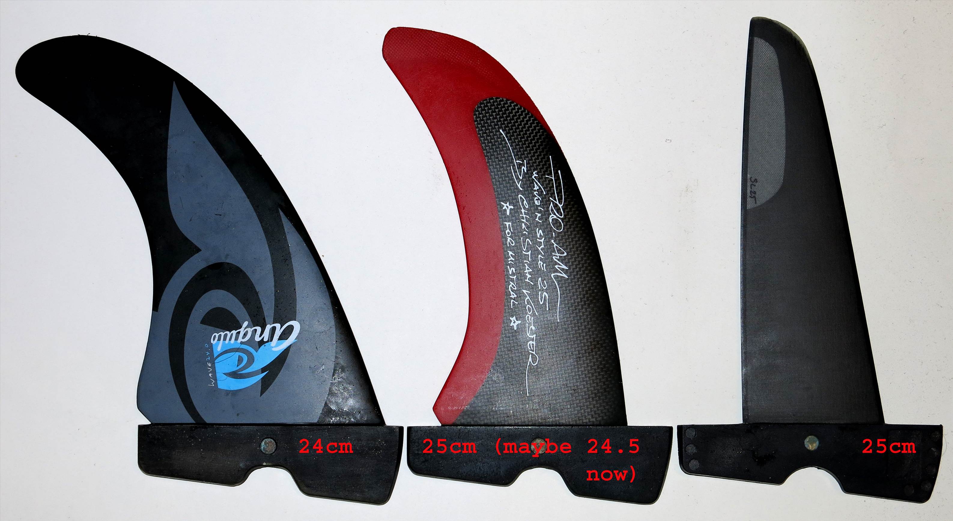 Cross smaller fins