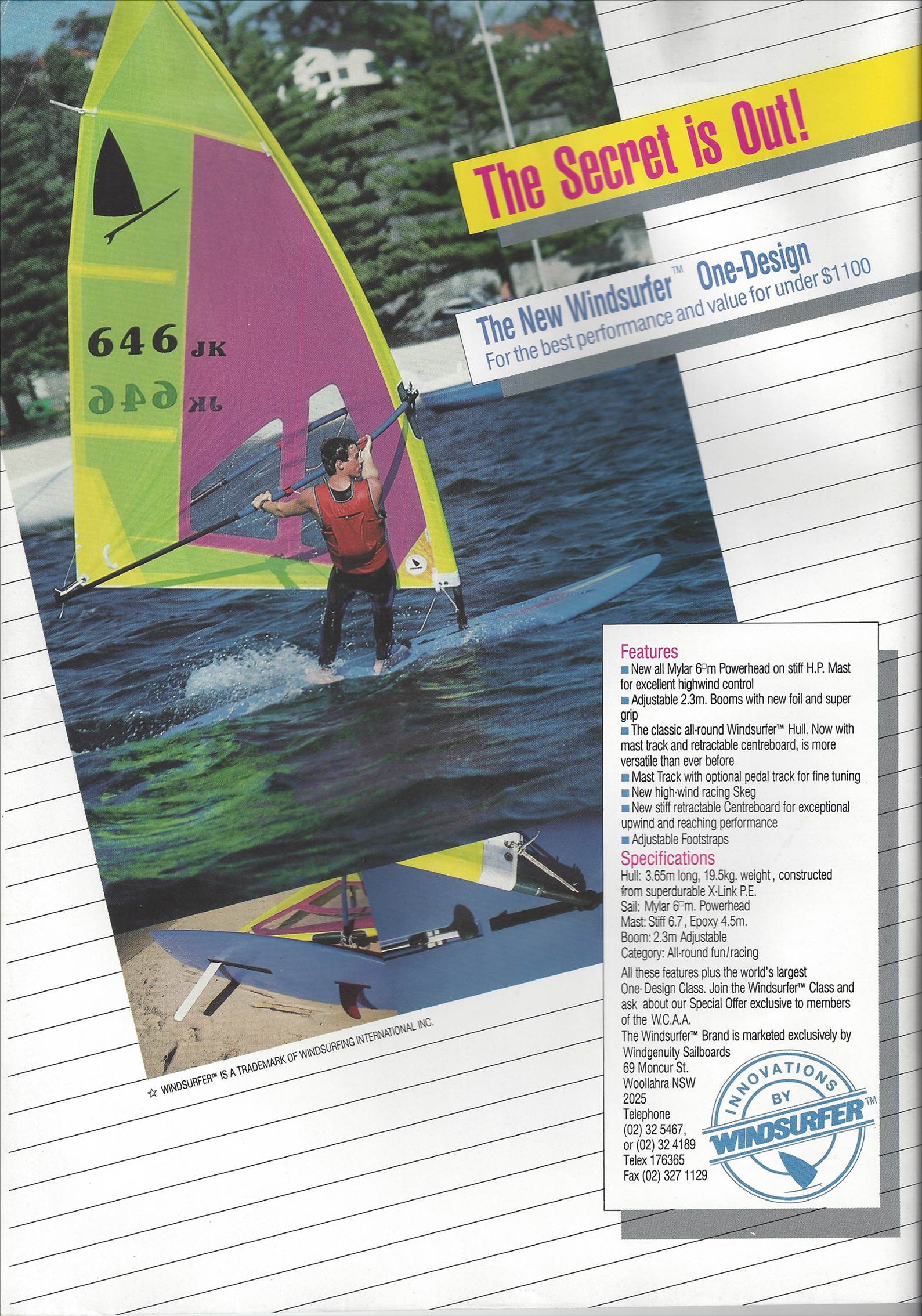 New Windsurfer One Design 1985