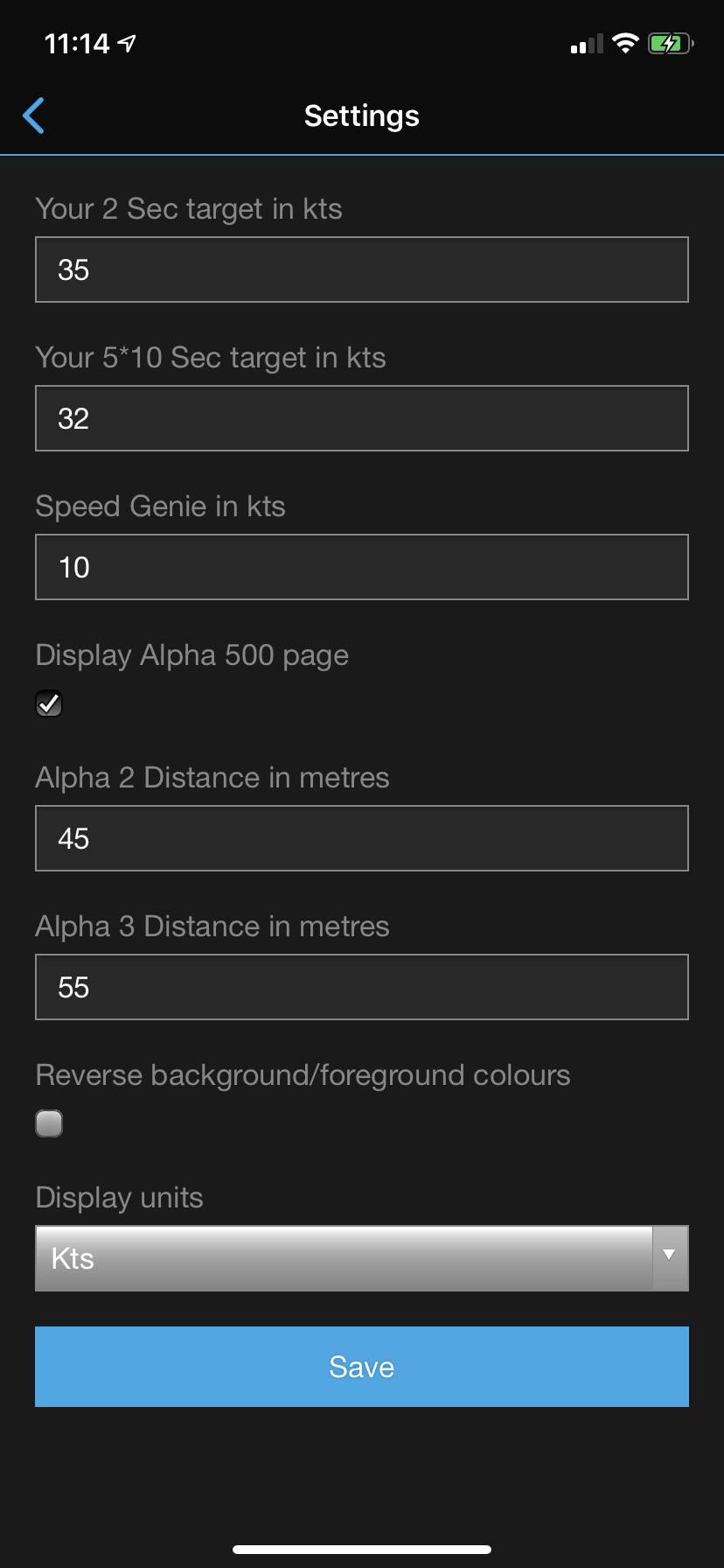 garmin settings