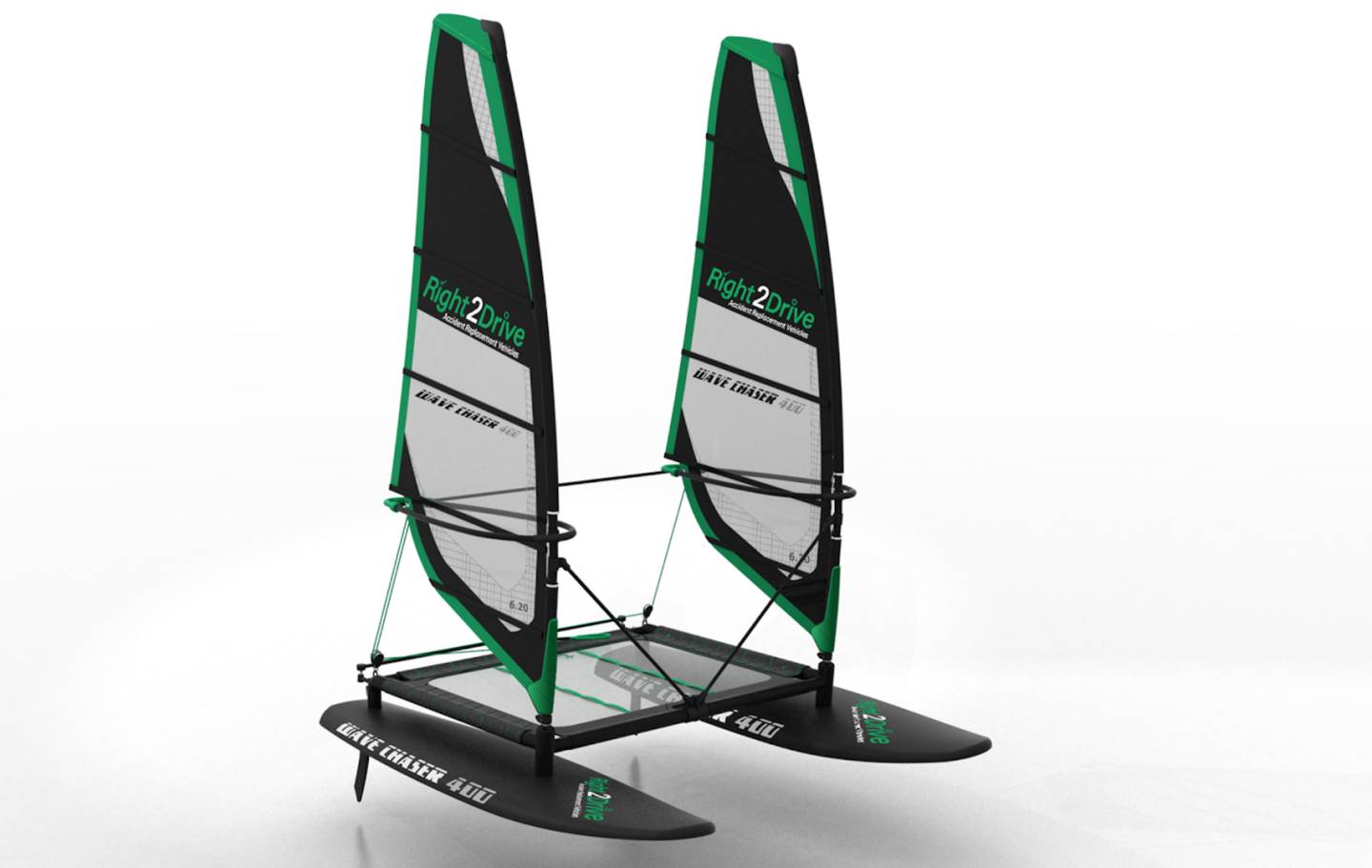 catamaran windsurfer