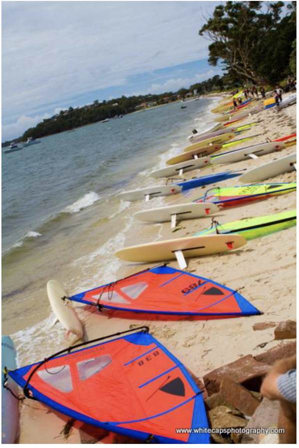 beach lineup 2012 windsurfer nationals soldiers point