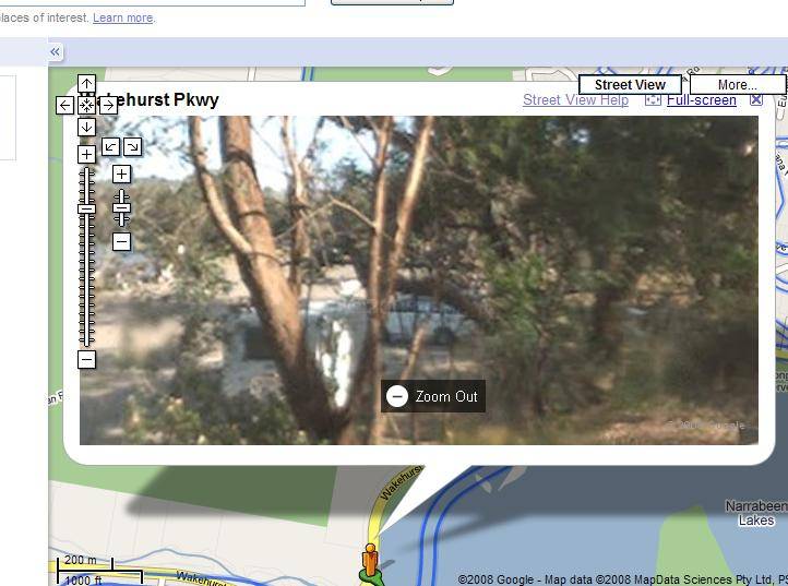 My van as seen in Google streetscapes