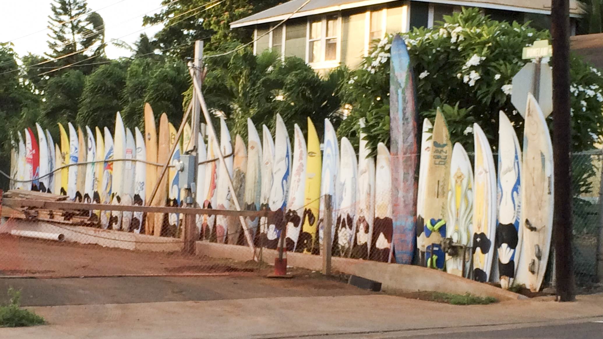 Paia board fence