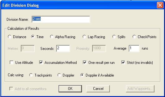 Realspeed 2 second settings