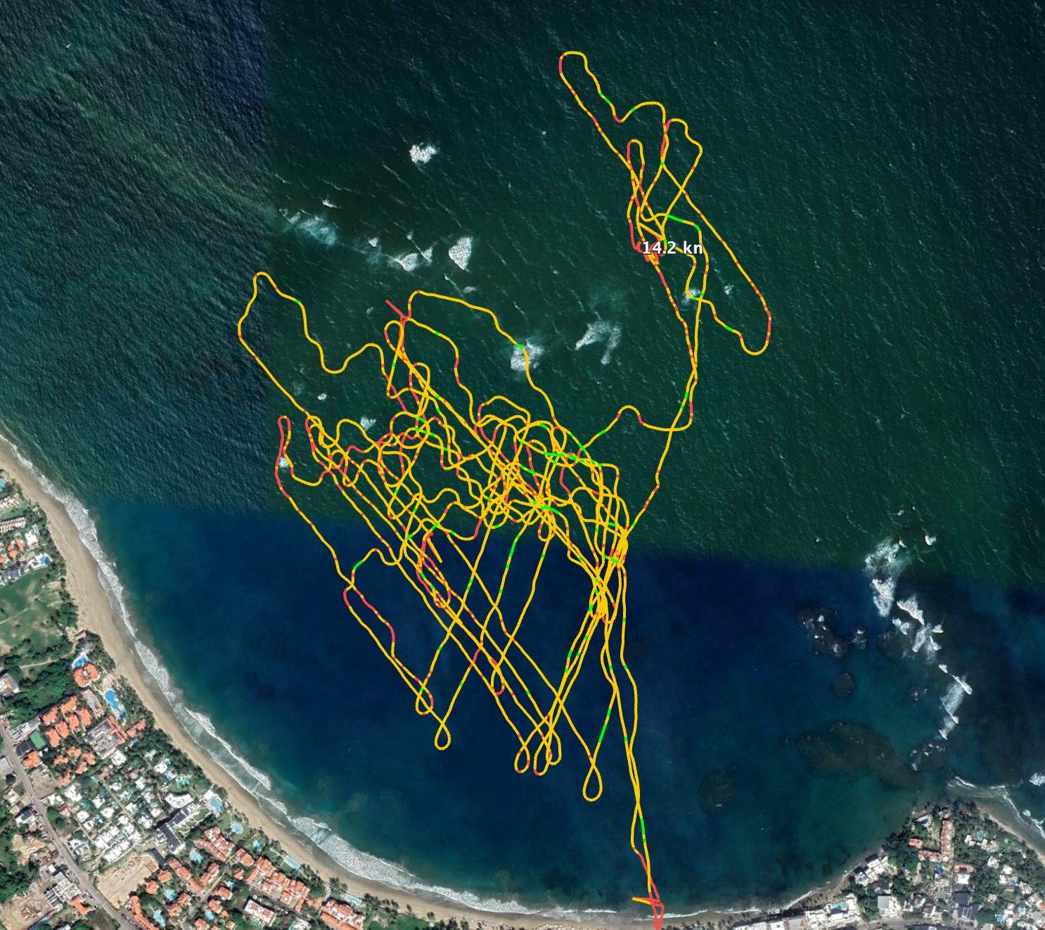 Wing tracks Cabarete
