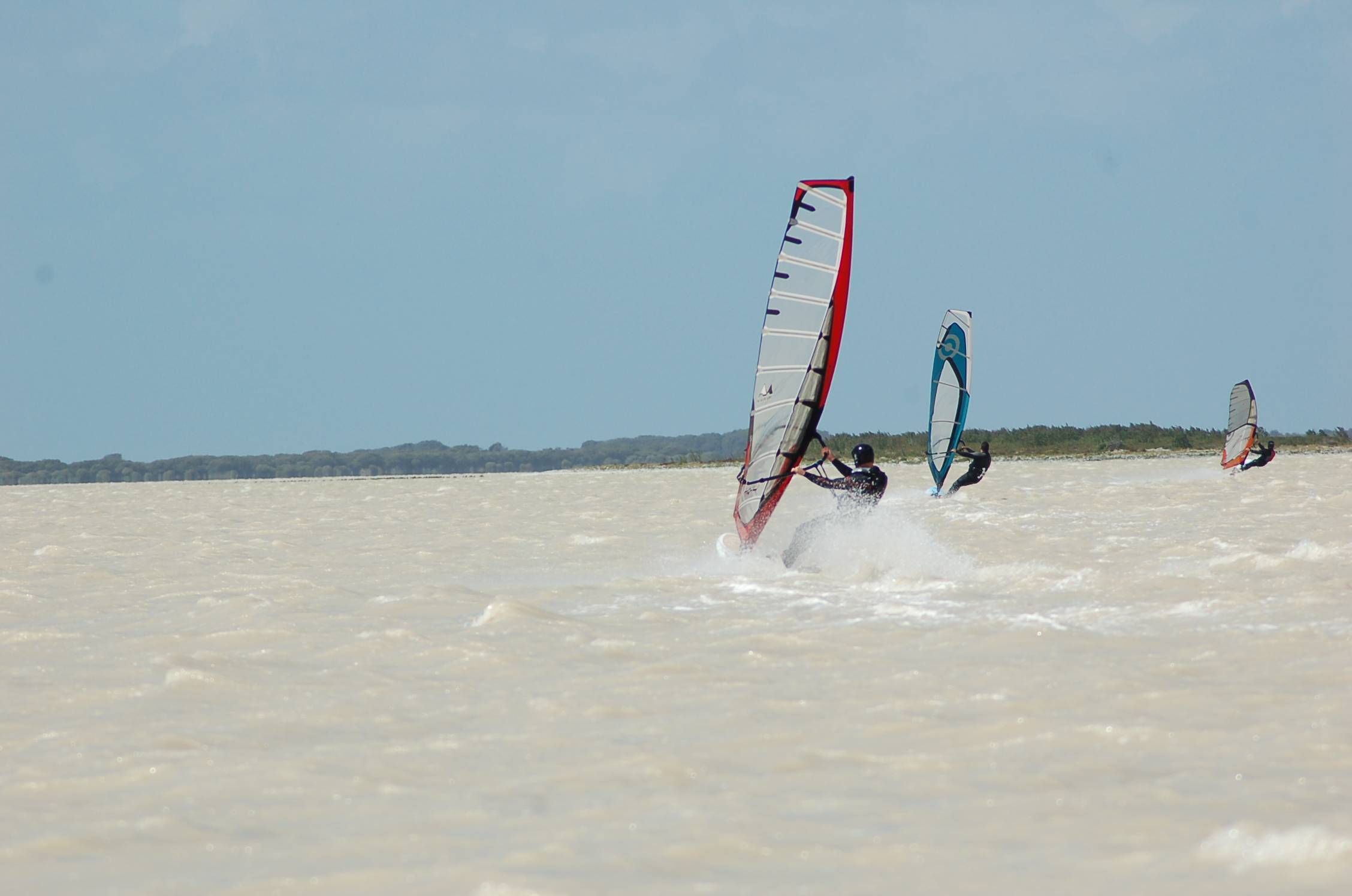 Lake George near Beachport. Very windy.