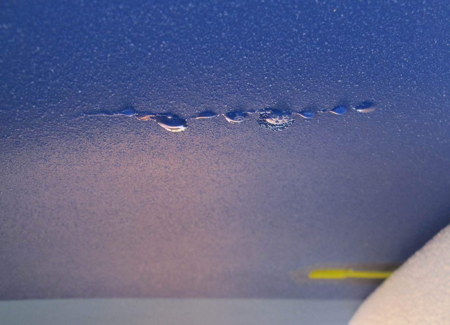 water coming out through crack