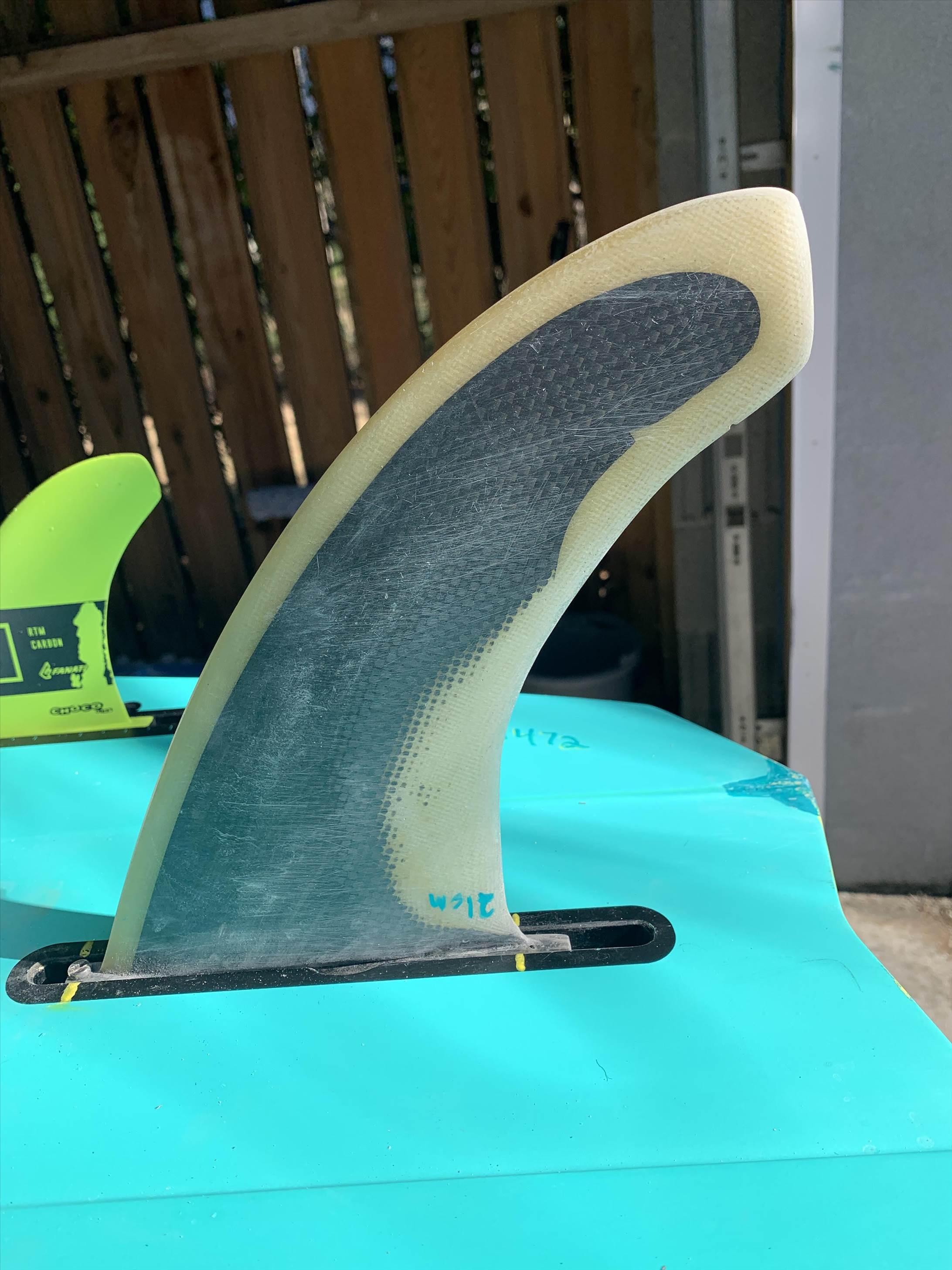 Sanded fin