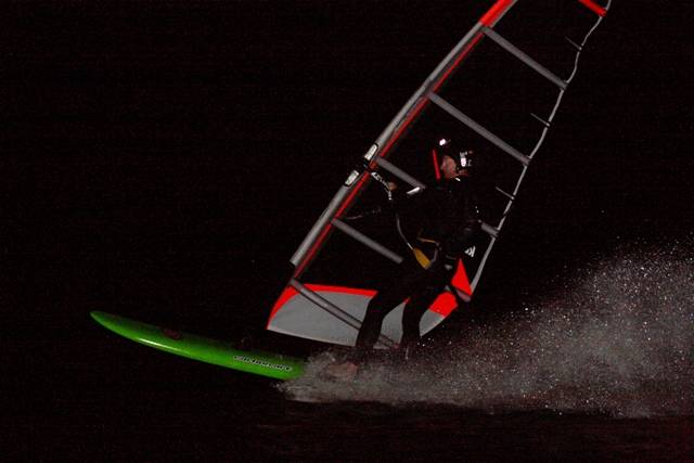 Night Sailing at Sandy Point