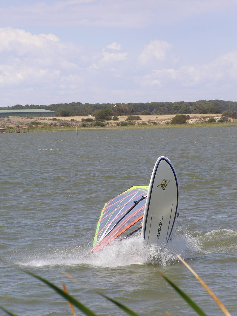 Me windsurfing on the 1st of January 2007