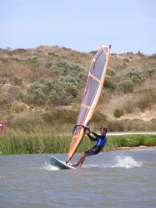 Me windsurfing on the 10th of January 2007