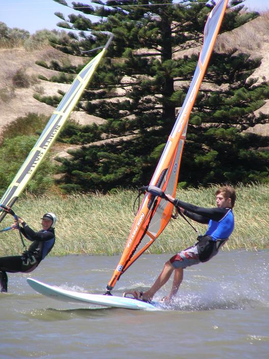 Me windsurfing on the 10th of January 2007