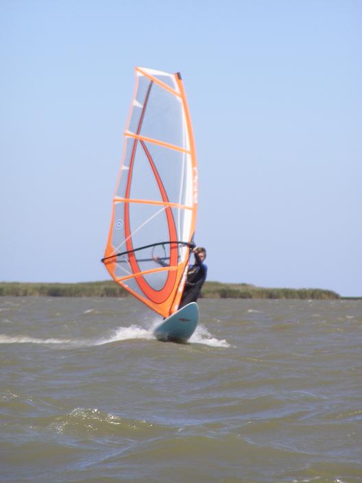 Me sailing at Boggy Lake on Saturday the 10th of Febuary 2007