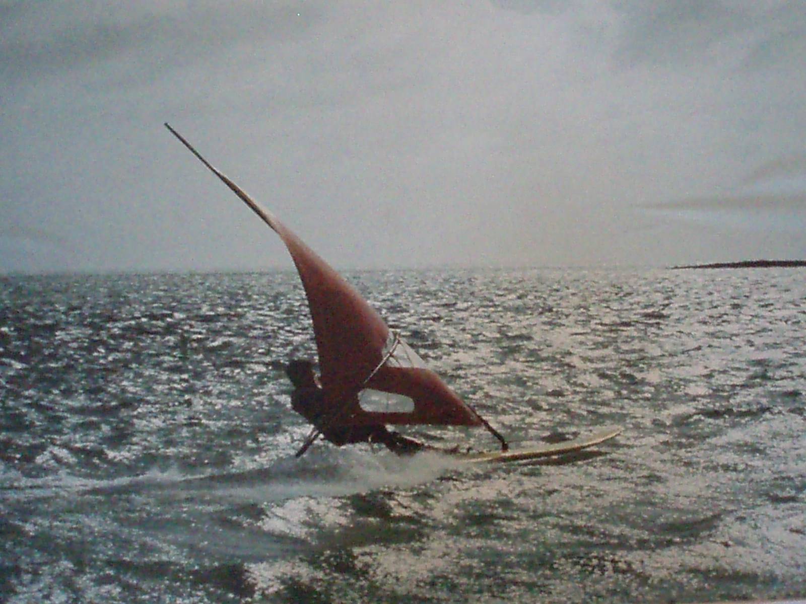  Al sailing a Bombora dromedary(1981?)