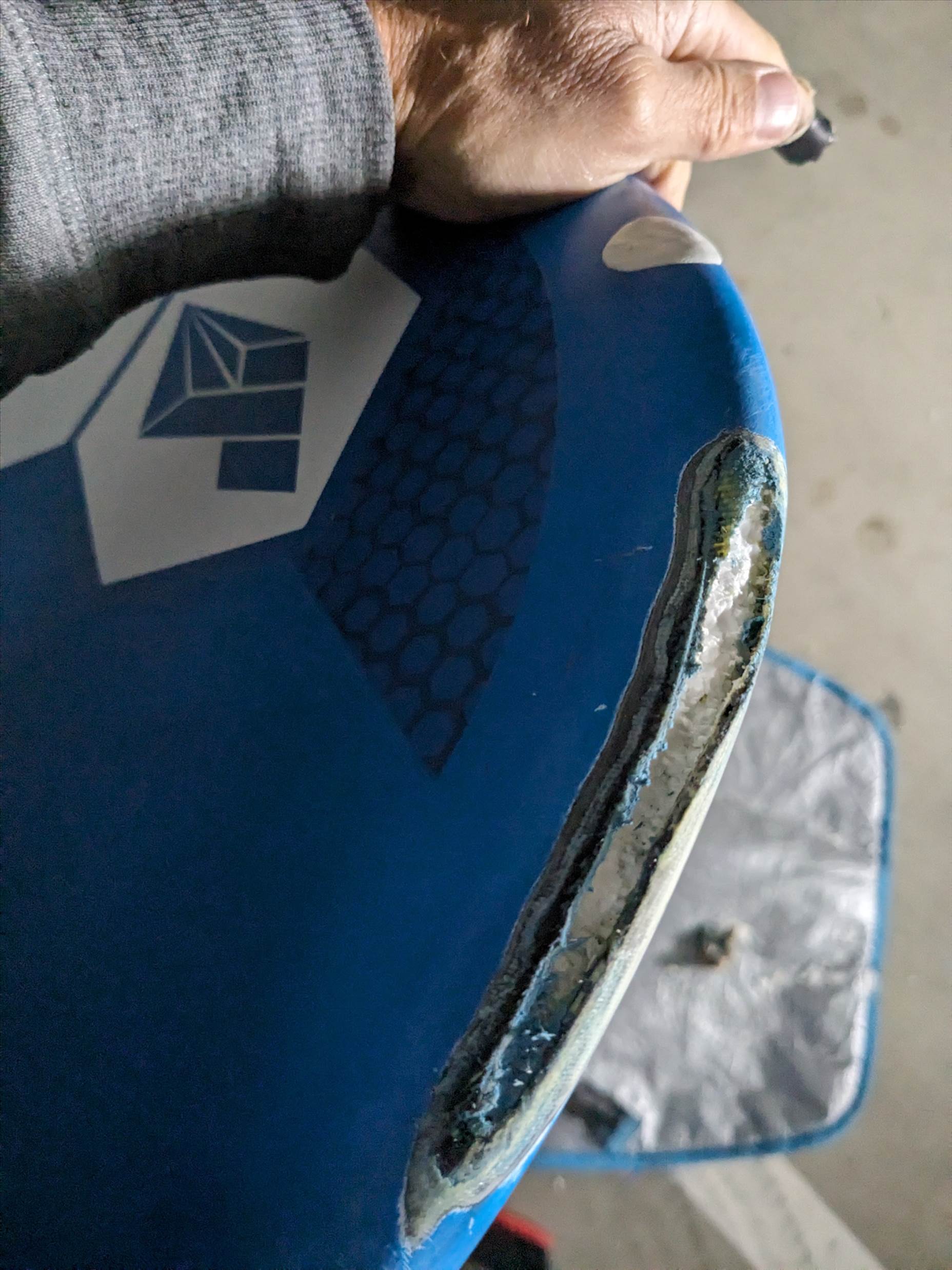 Pocket air foil board
