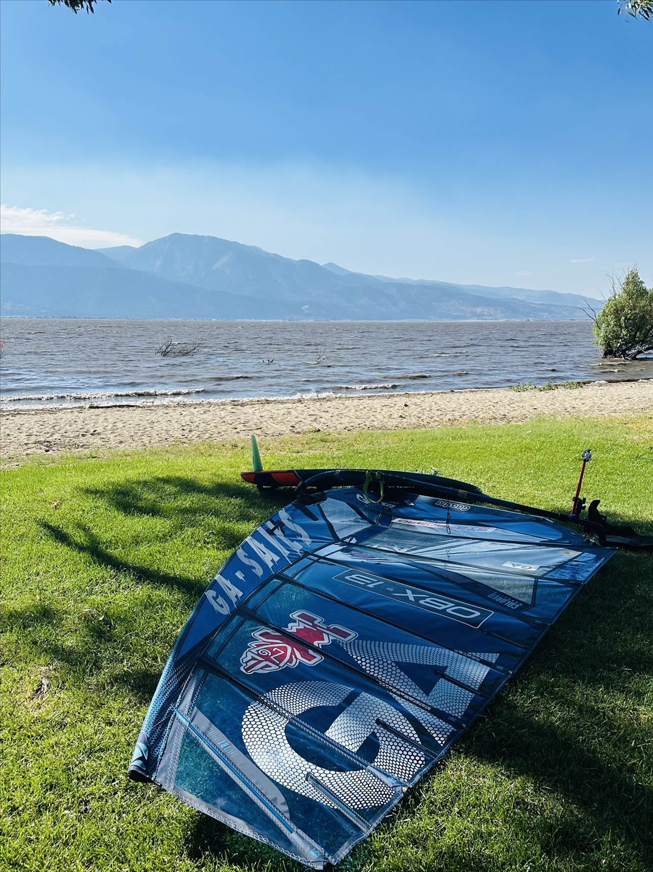 Windsurfing Washoe Lake