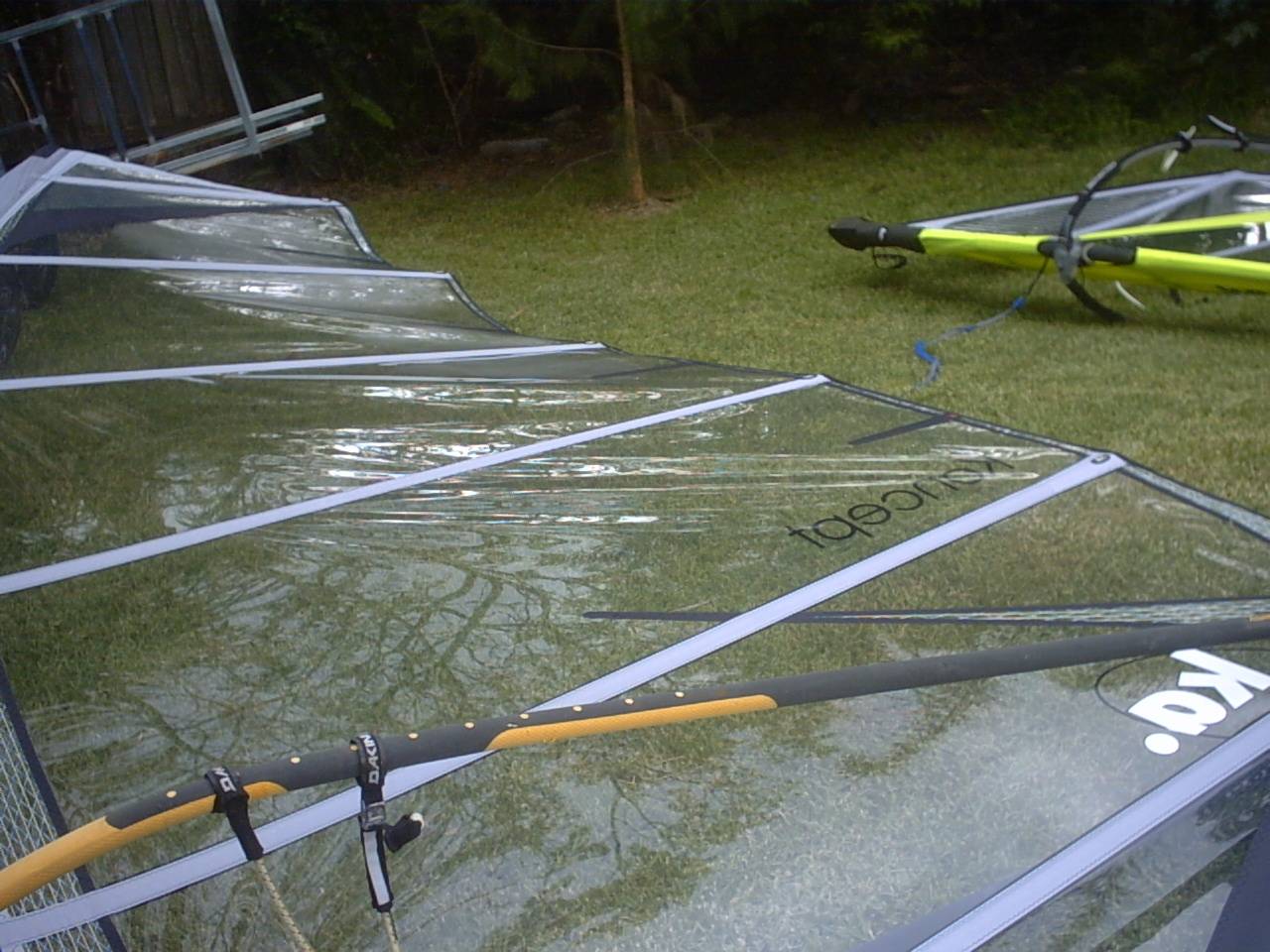 rigging KA sails on NP masts