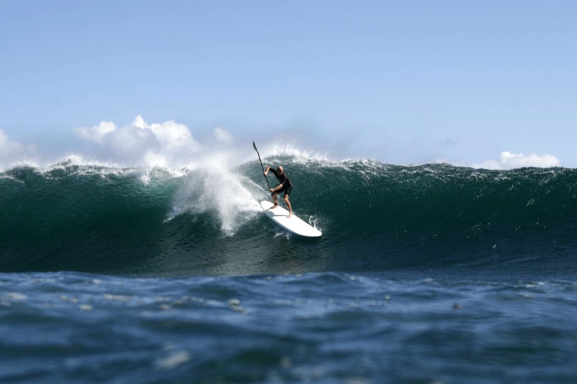 wave sailing in sup