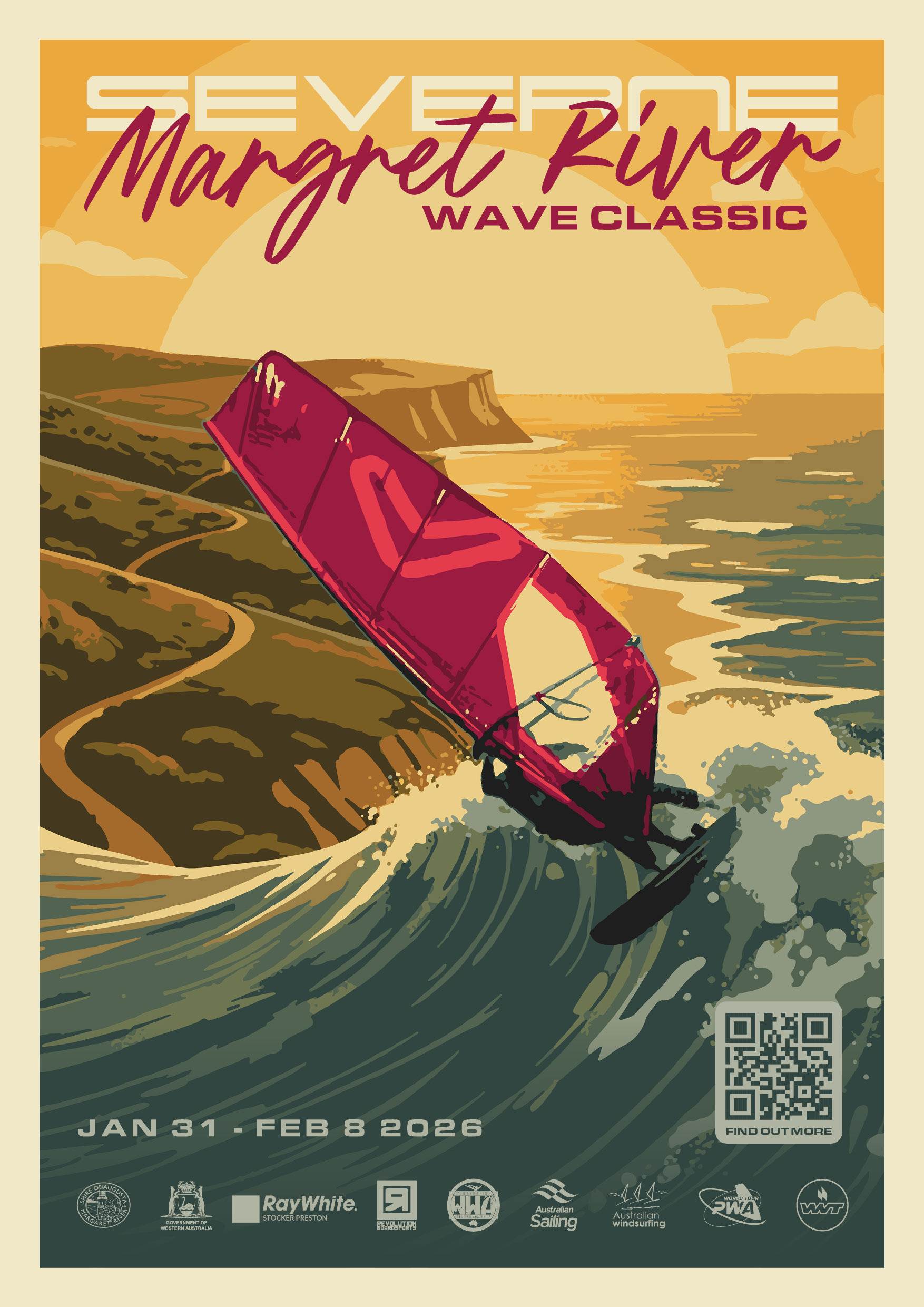 MargretRiverWaveClassicA3poster