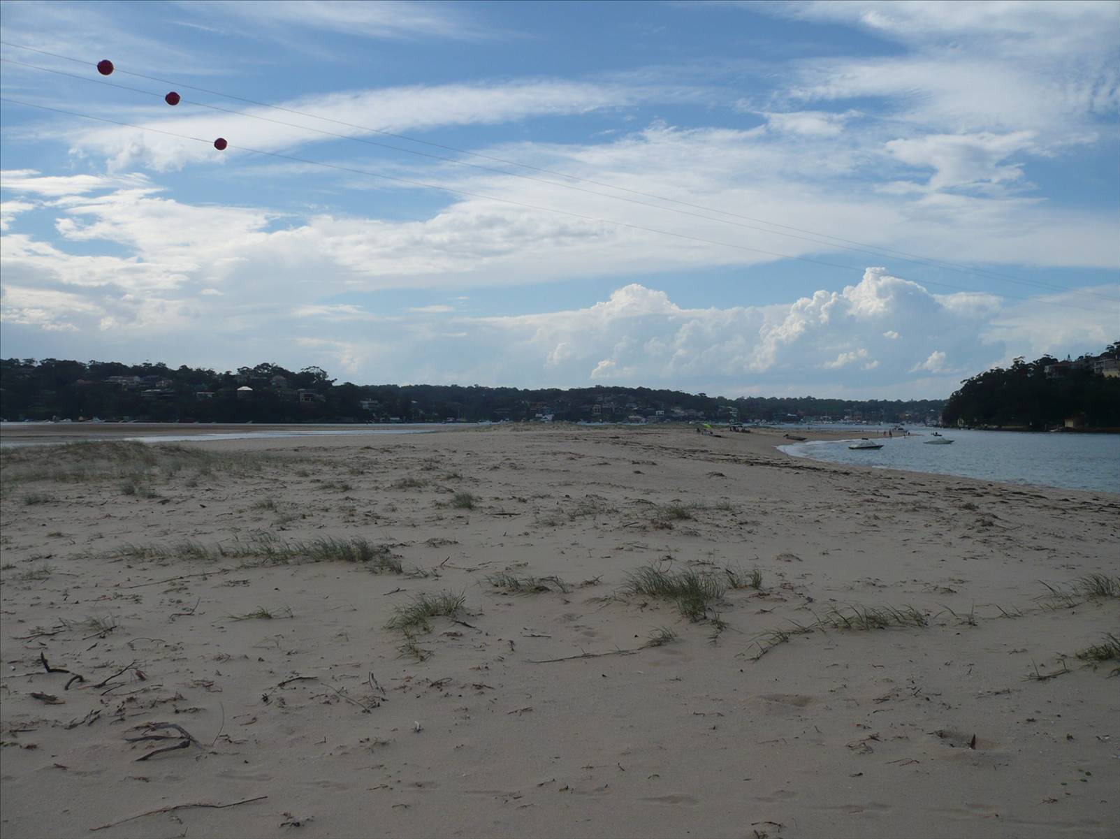 looking north up the sandspit