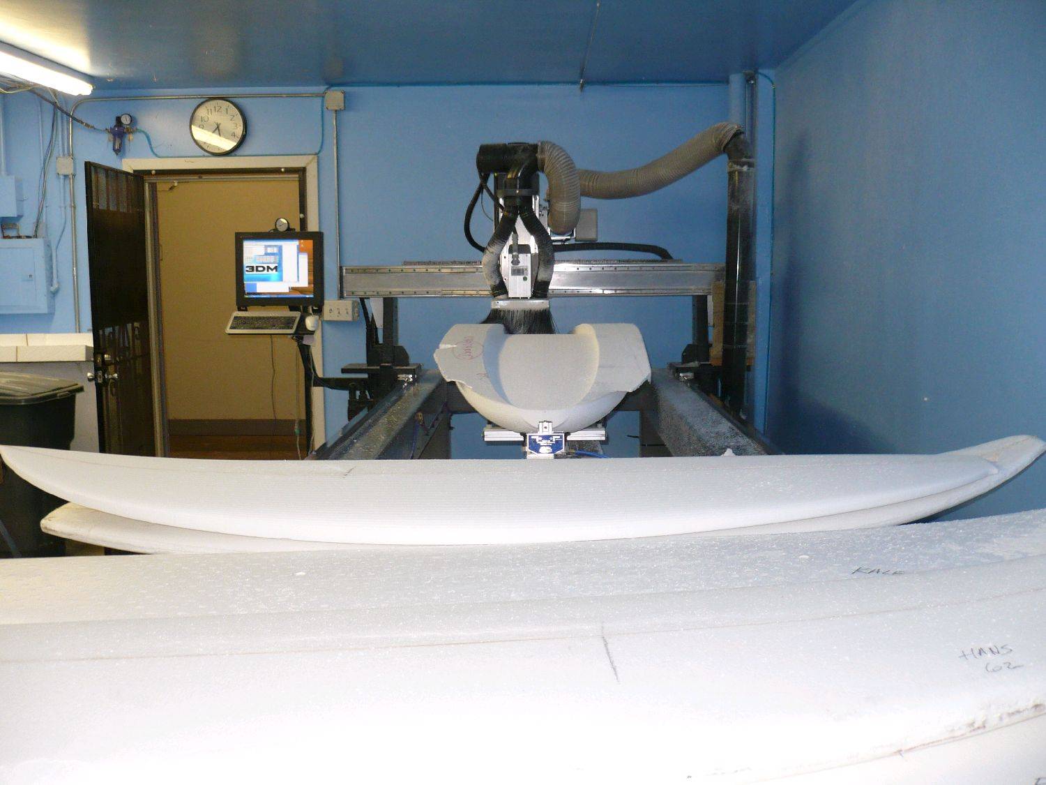 OES SR105  being CNC milled