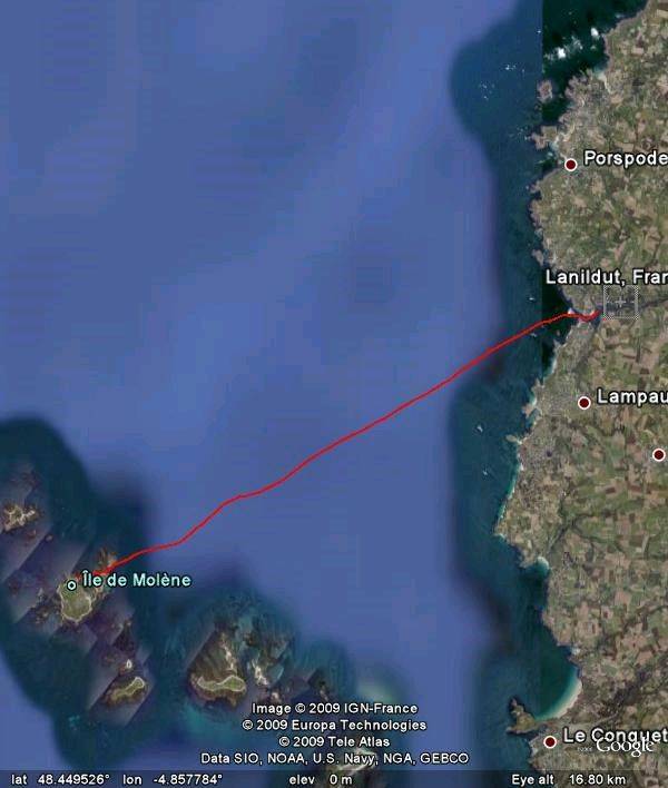 Lanildut to Molene