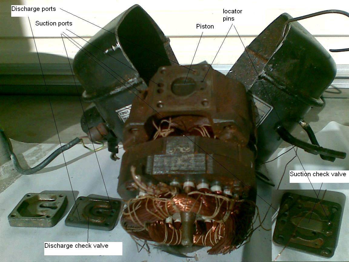 Fridge compressor dissected