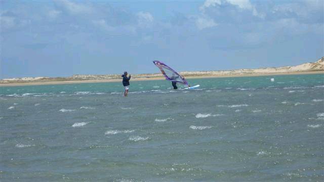 Slalom comp at river mouth