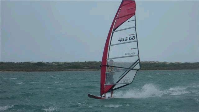 Slalom comp at river mouth