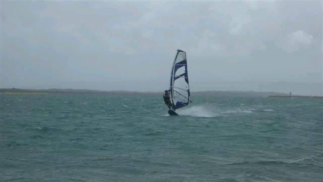 Slalom comp at river mouth