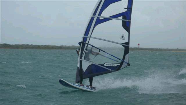 Slalom comp at river mouth