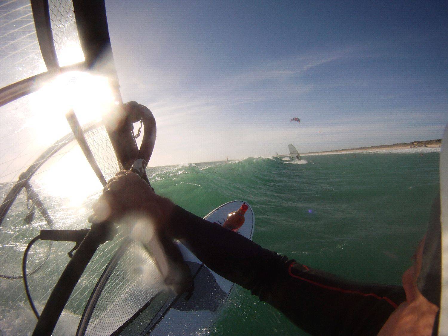 Spotty on 12'6" SUP
