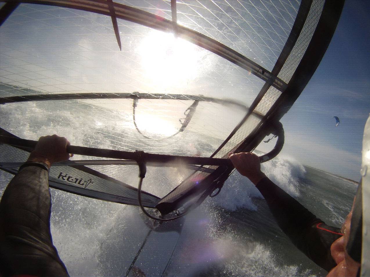 Spotty on 12'6" SUP