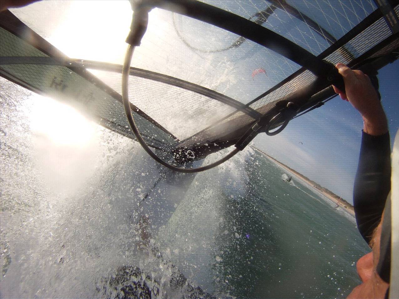 Spotty on 12'6" SUP