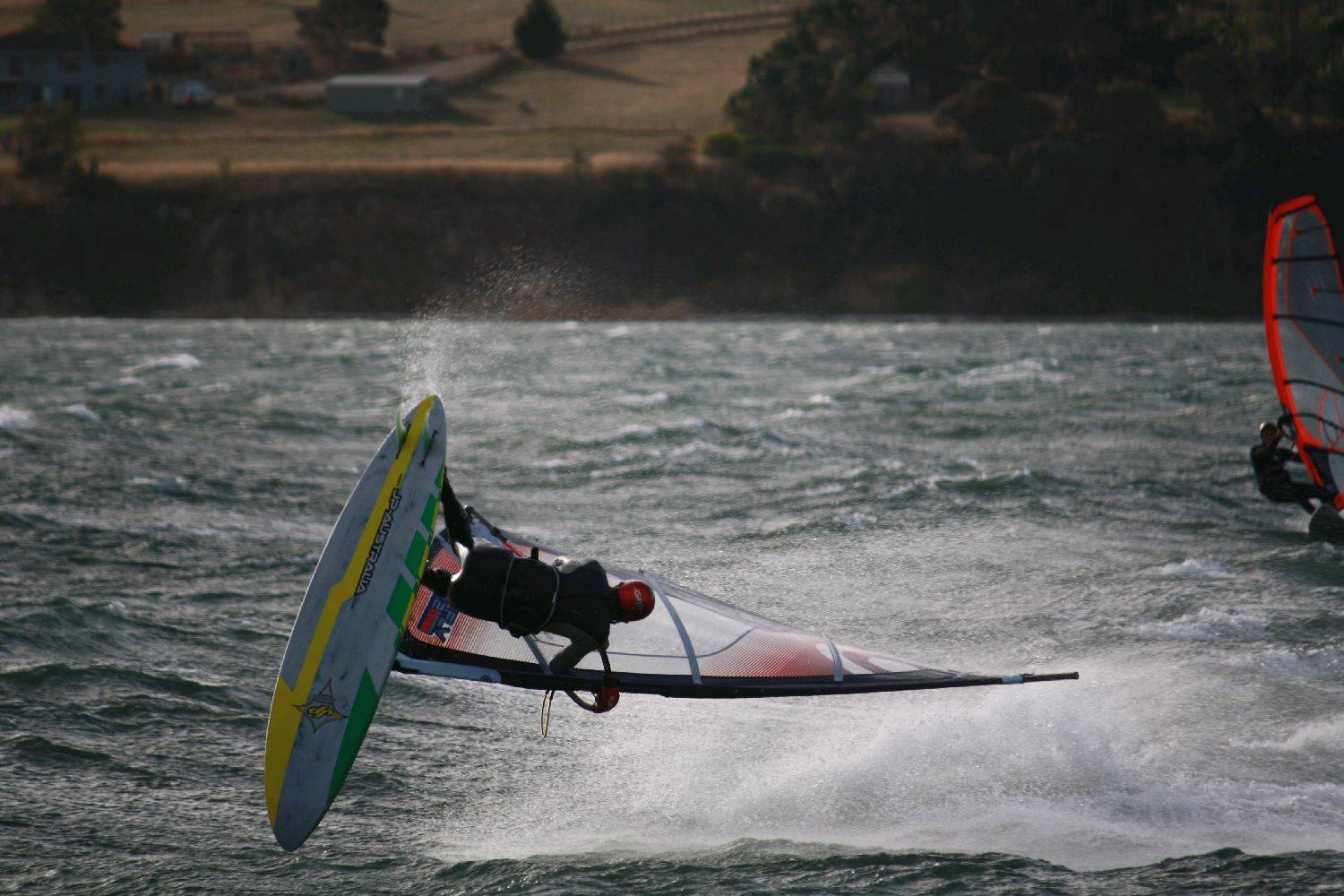 Wally attempting a jibe (Tas)