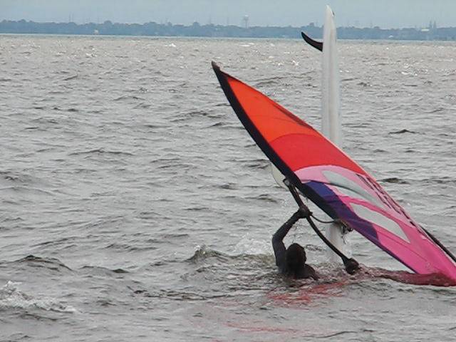 Flaring the board stern-first way up
