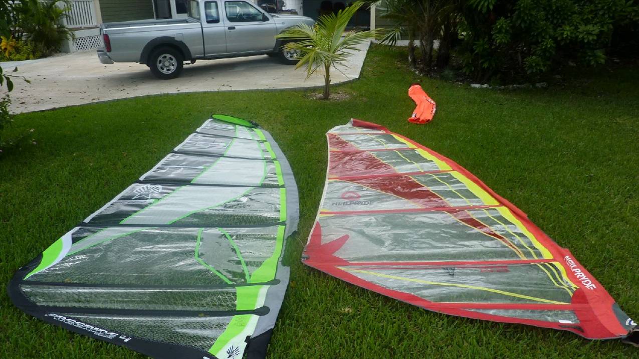 old NP 6.5 and new Ezzy Freeride 7.0