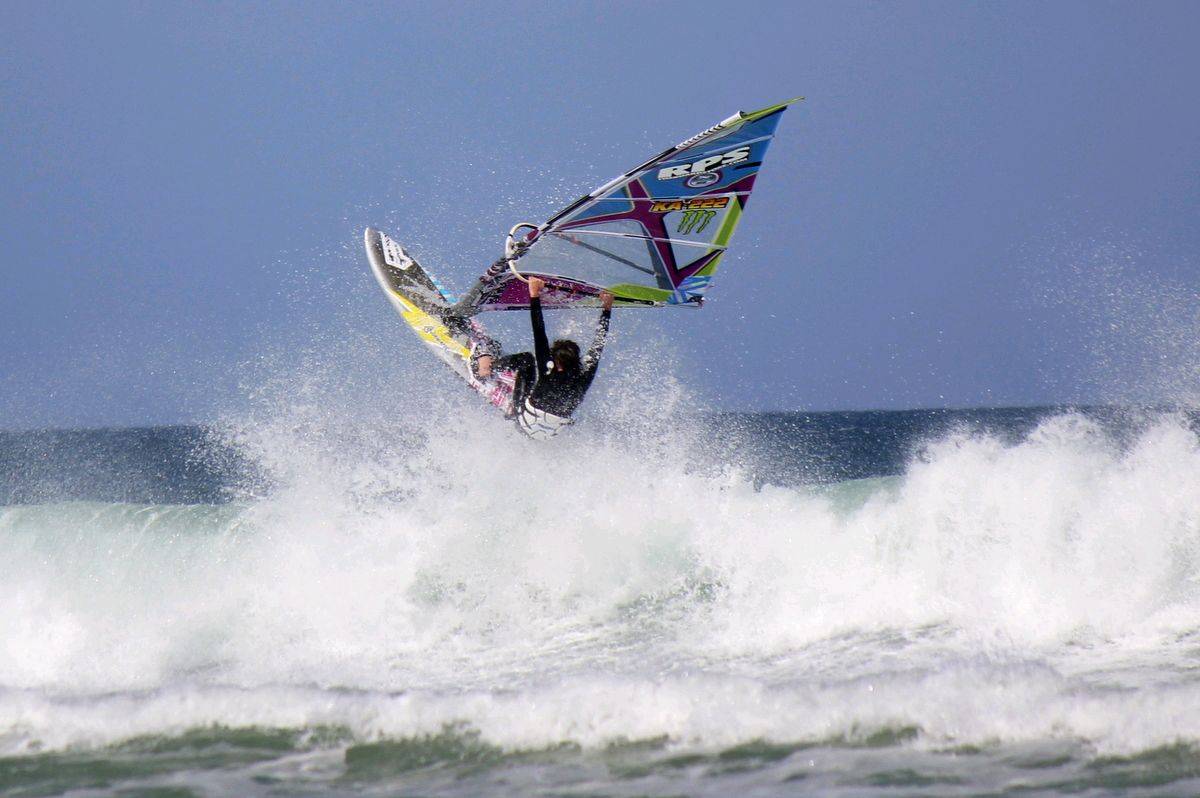 some waves at sandy point yesterday