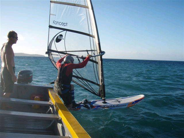 Geoff doing a boat start