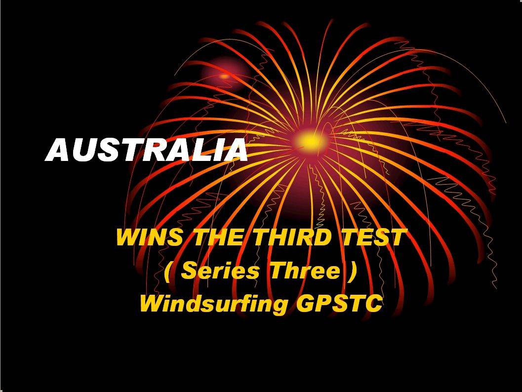 Australia Wins Series 3